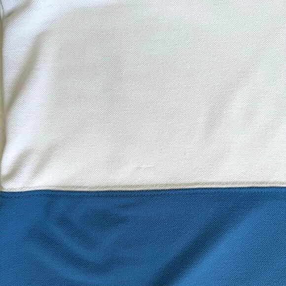 Chaps Colorblock Polo Shirt Men's XXL 2XL Blue White Classic Fit Casual Everyday - Picture 3 of 9